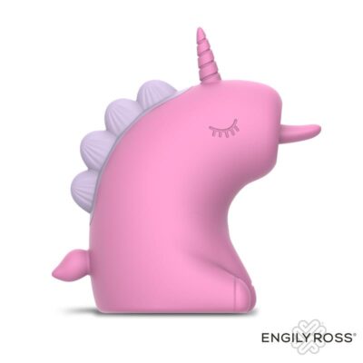 Estimulador erótico en forma de unicornio con lengua giratoria