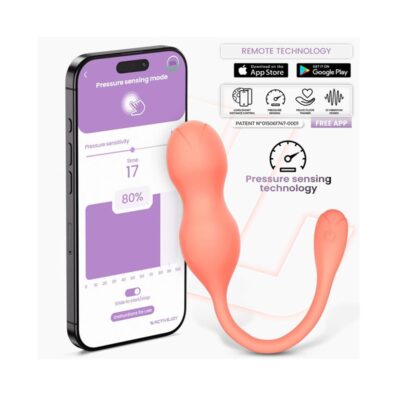 Entrenador de suelo pélvico Kyra de Intoyou® App Series, fabricado con silicona premium, compatible con la APP ActiveJoy®.